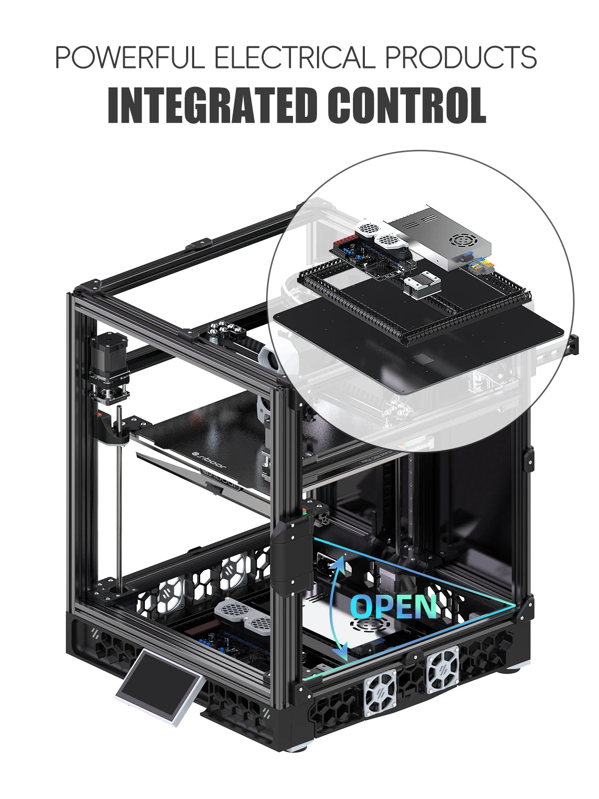 SIBOOR Voron Trident [June] 3D Printer 4AWD with CNC Metal Structure CoreXY DIY High Speed ​​3D Printer Kits AWD Components Full