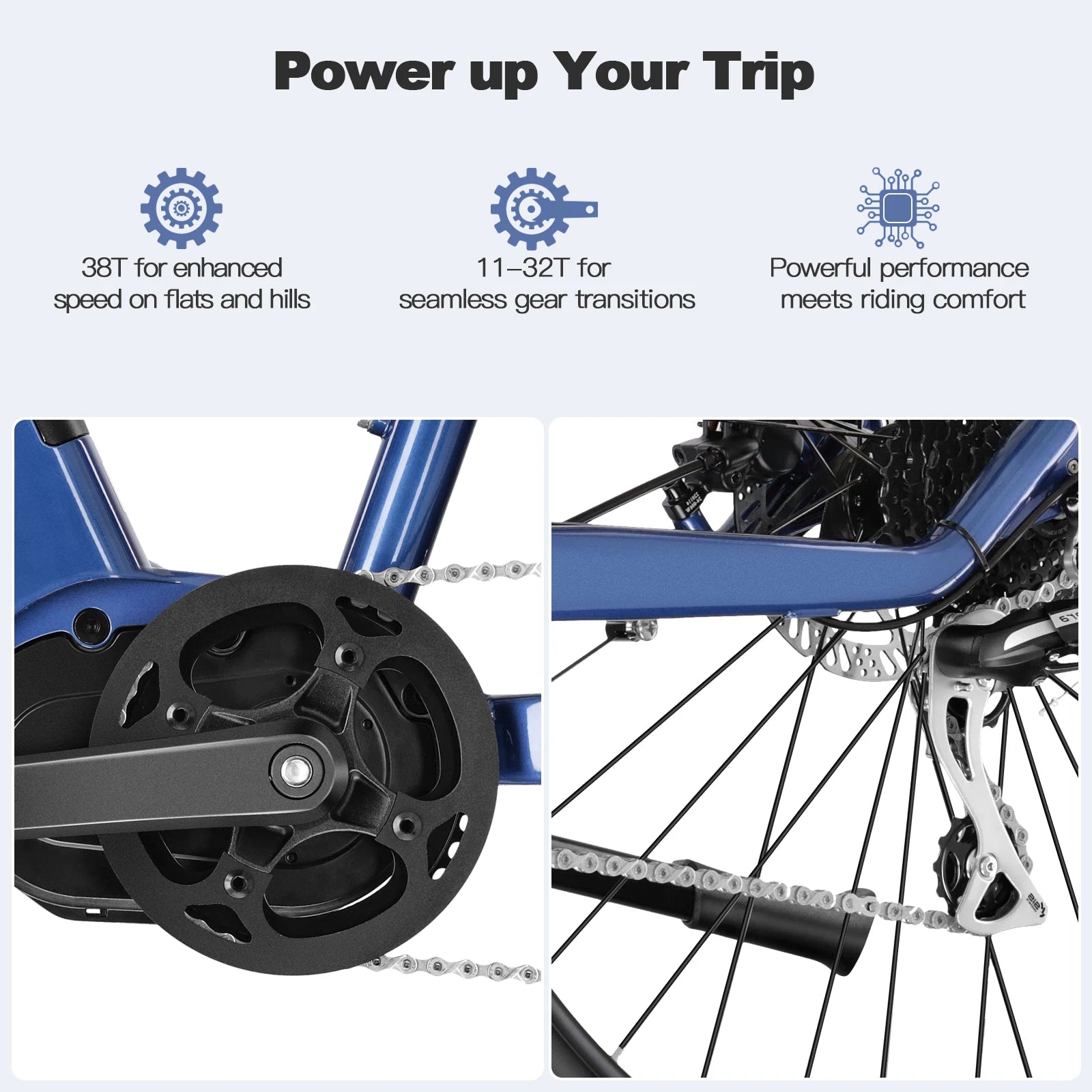 Electric Bicycle for Adults Mid Motor 250 W 100 Nm E-Bike Men Ebike 100 km Range 43.2V 10.4Ah Battery, 29" MTB Hexagon Boost 3.0