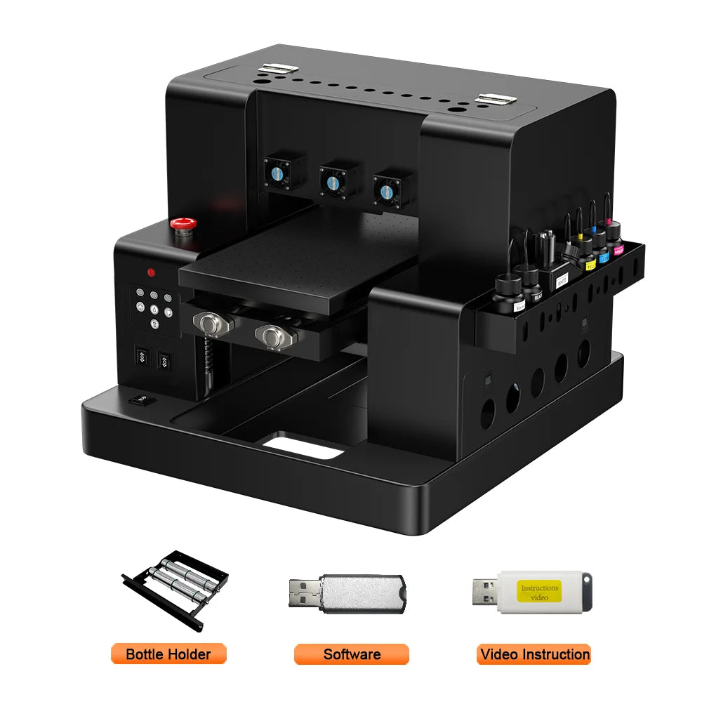 UV DTF Impresora Printer A3/A4 L805 UV Flatbed Printer UV DTF Sticker Printer For Bottle Print Acrylic Metal Wood 3D UV Printer