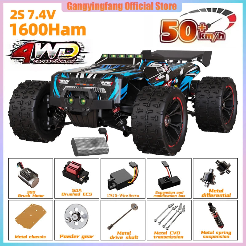 SG116 9522PRO 85KM/H High Speed ​​RC Car Brushless 4WD Off-Road Drift Remote Control Car 1:16 Professional Racing Cars vs SG116MAX