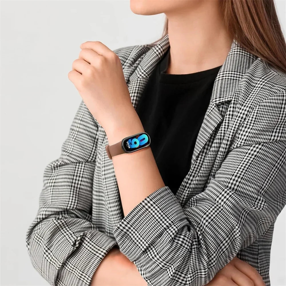 Sport Watchbands For Xiaomi Mi band 8-9 NFC Replacement miband9/8 silicone Bracelet waterproof Strap smart mi band 9 Accessories