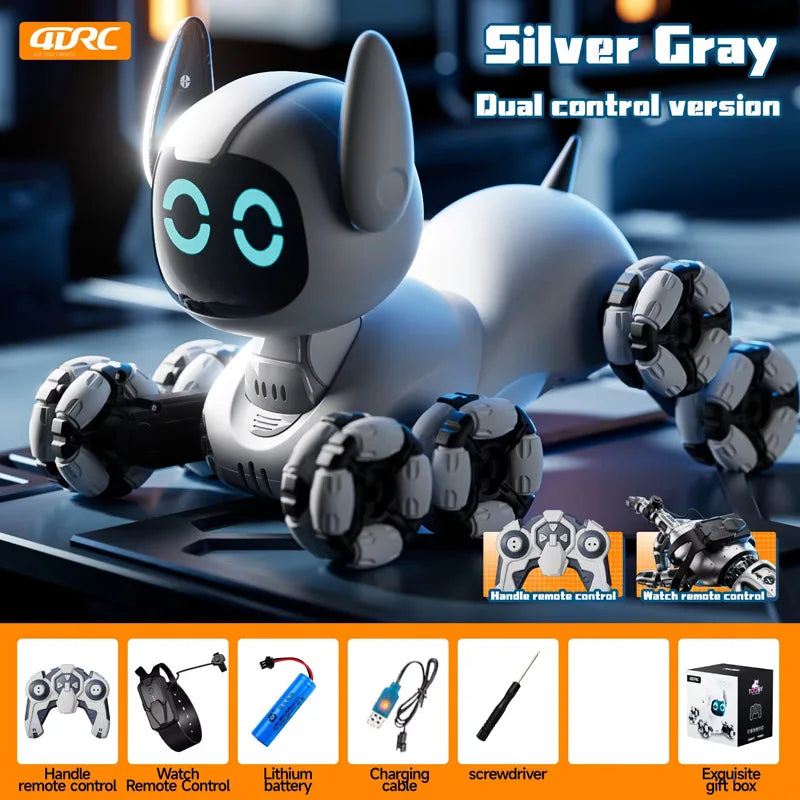 Y9 8WD RC Robot Dog Car Toy 2.4G Radio Remote Control Cars Touch-sense Music Stunt Drift Vehicle Electric Toy for Boys Kids Gift