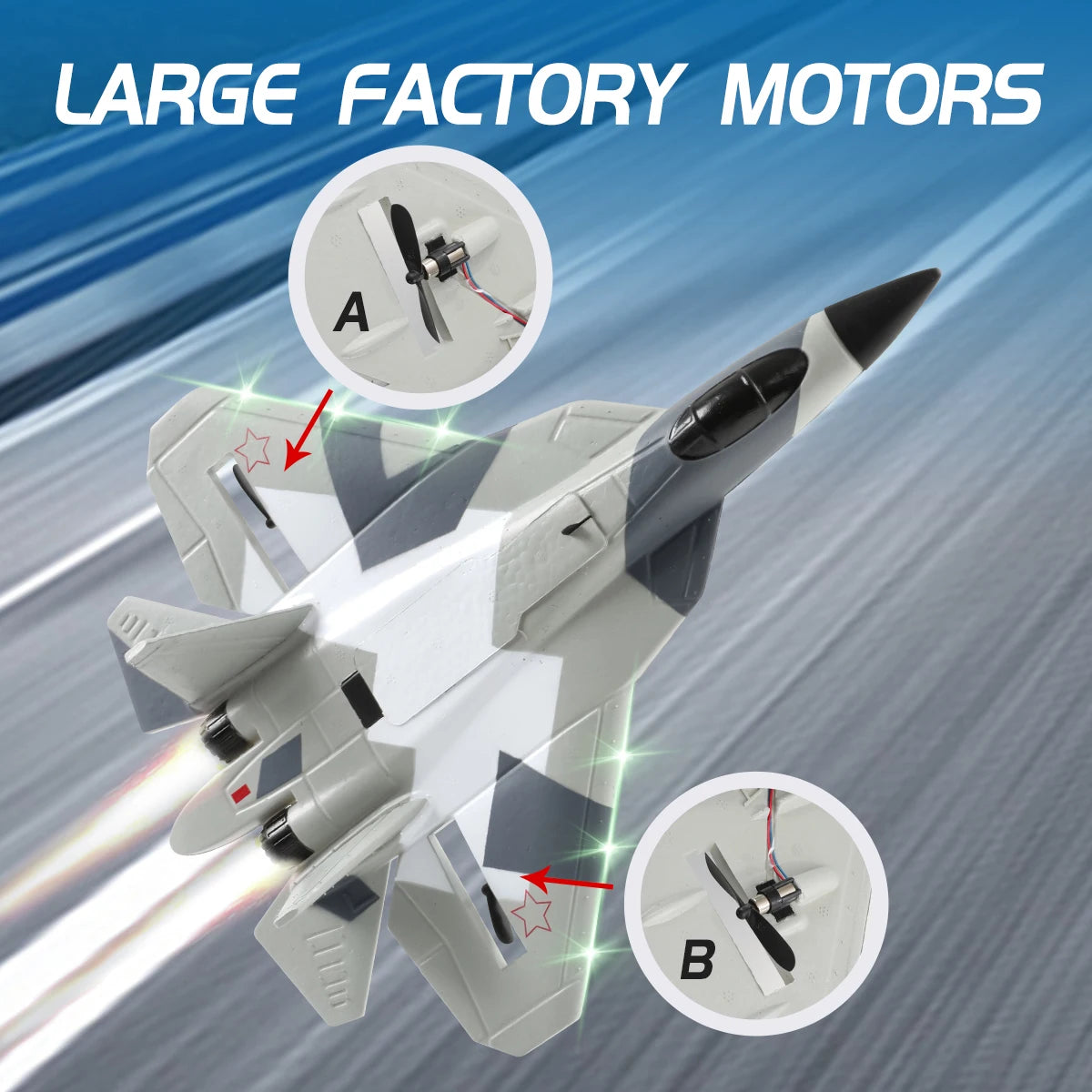 FX657 RC Foam Fighter Plane - 2.4G Radio Control Glider, Light Impact-Resistant Toy for Boys & Kids