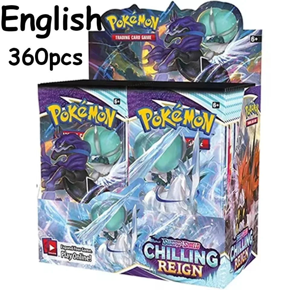 NEW 360PCS Pokemon Card White Flare Black Bolt Prismatic SPARKS Scarlet Violet 151 English Booster Battle Transaction Gift