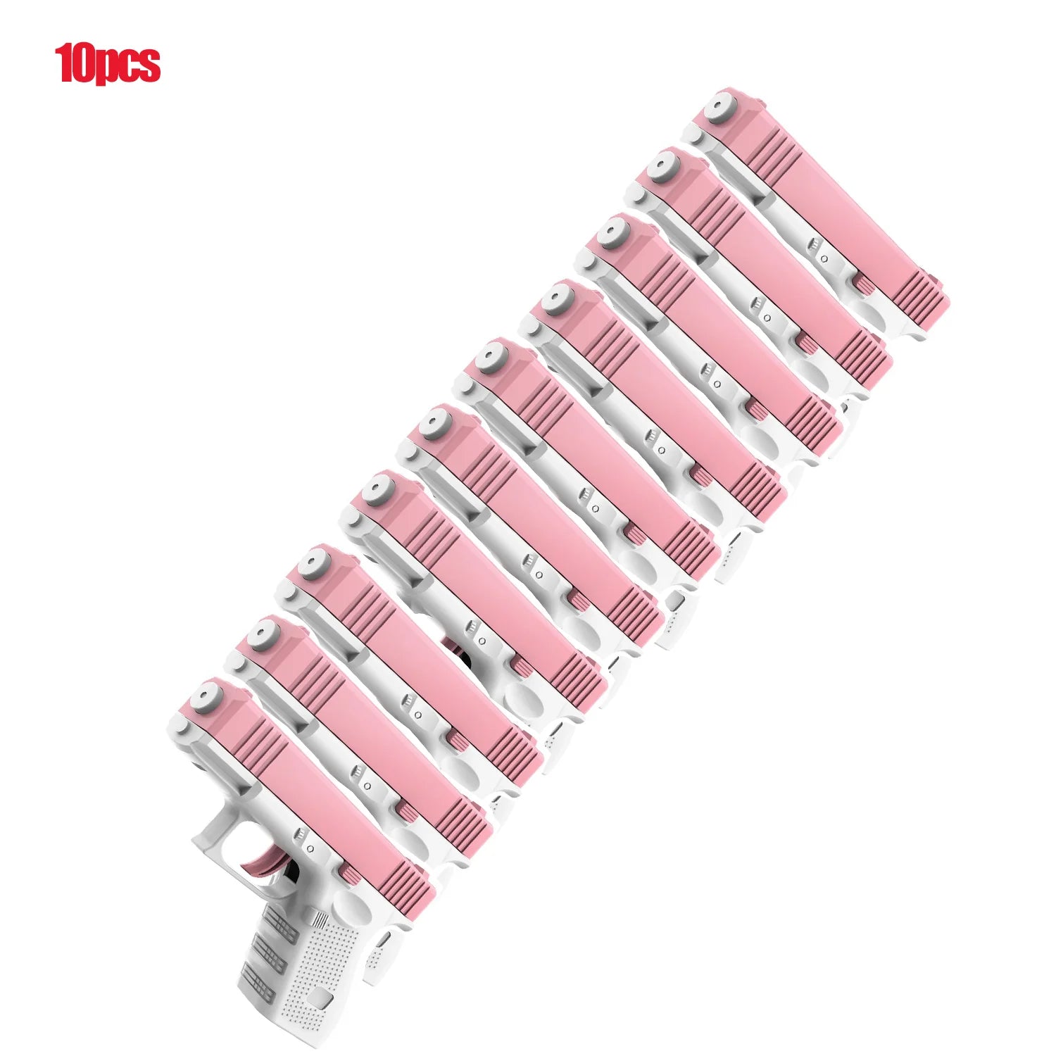 GOWKE 10PCS New Water Gun NON Electric Pistol Shooting Toy Full Automatic Summer Beach Toy For Kids Children Boys Girls Adults