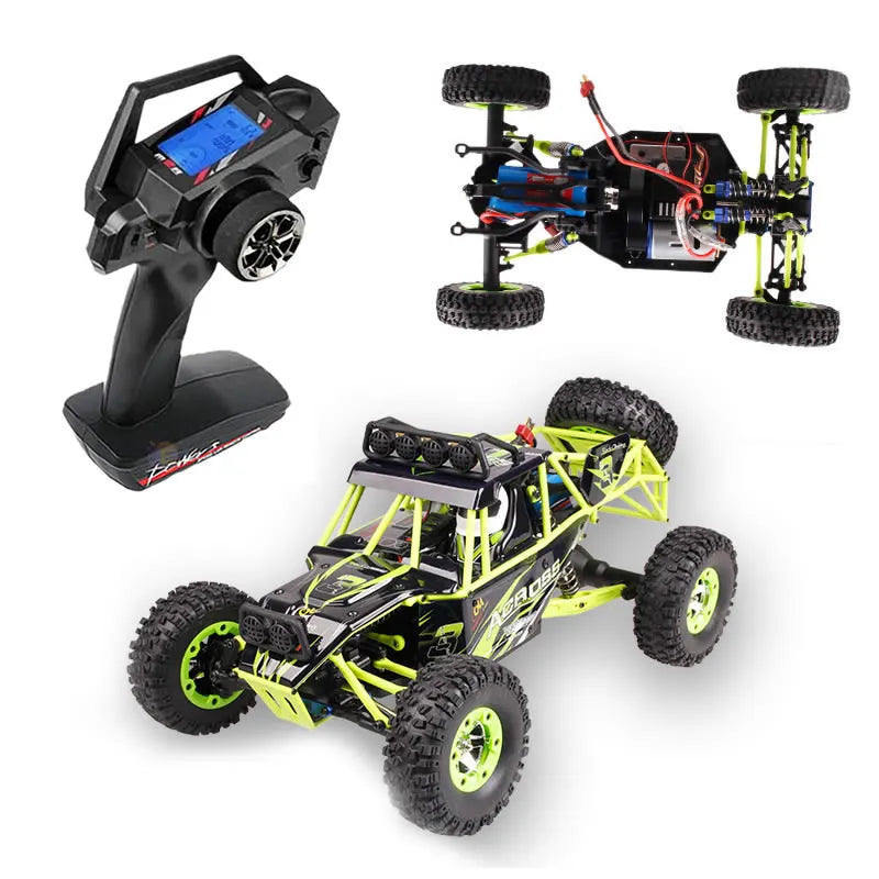 WLtoys 12428 1:12 4WD RC Racing Car High Speed ​​Off-Road Remote Control Alloy Climbing Truck LED Light Buggy Boys Toys Kids Gift