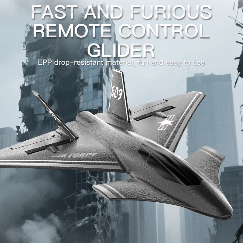 J20 RC Fighter 2.4G Remote Control Airplane Anti-Collision Glider One-key Aerobatic EPP Foam RC Plane Gifts for Boys RC Toys