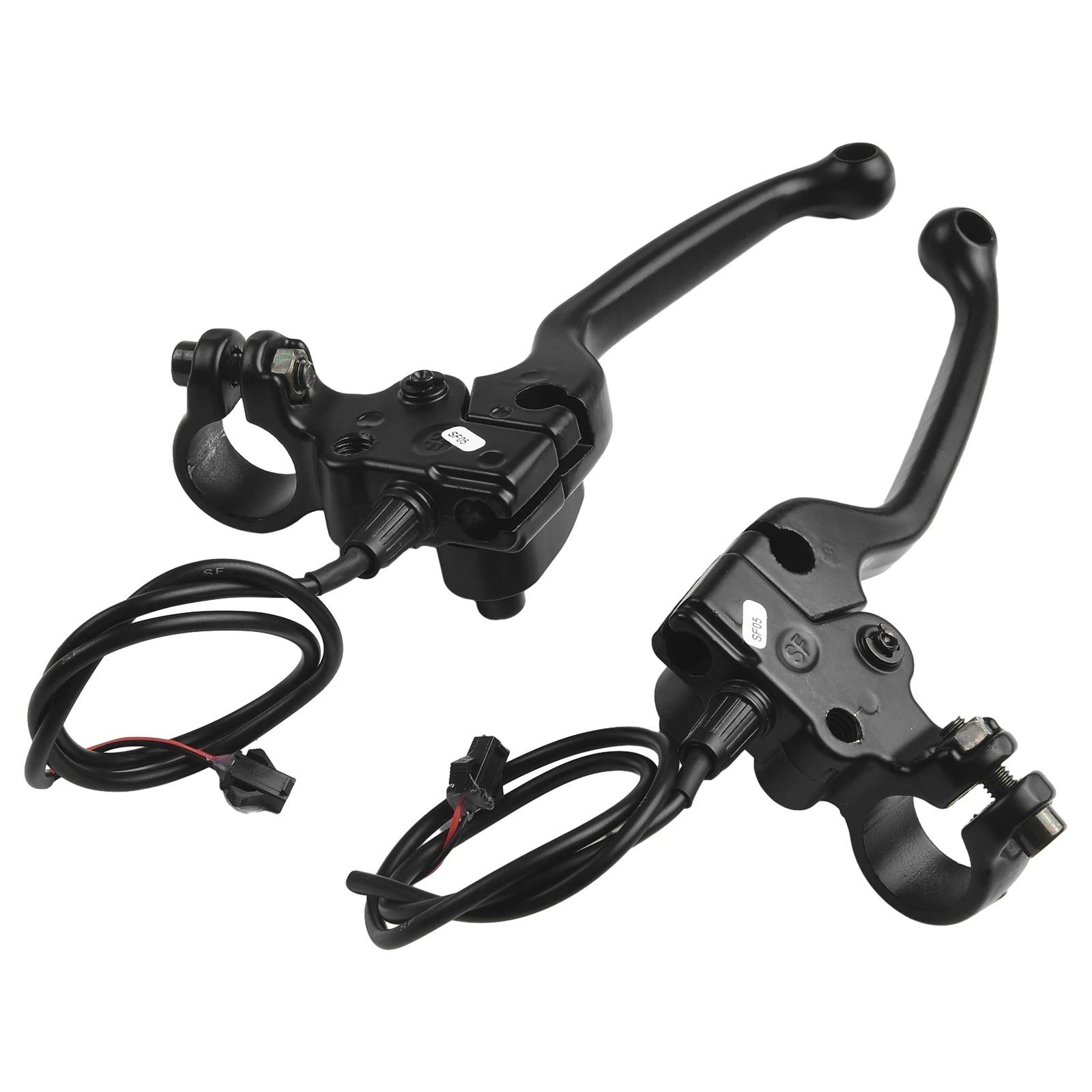 1 Pair E-Bike Mechanical Brake Levers Electric Bicycle Part With Parking Button E-Bike Part Accessories