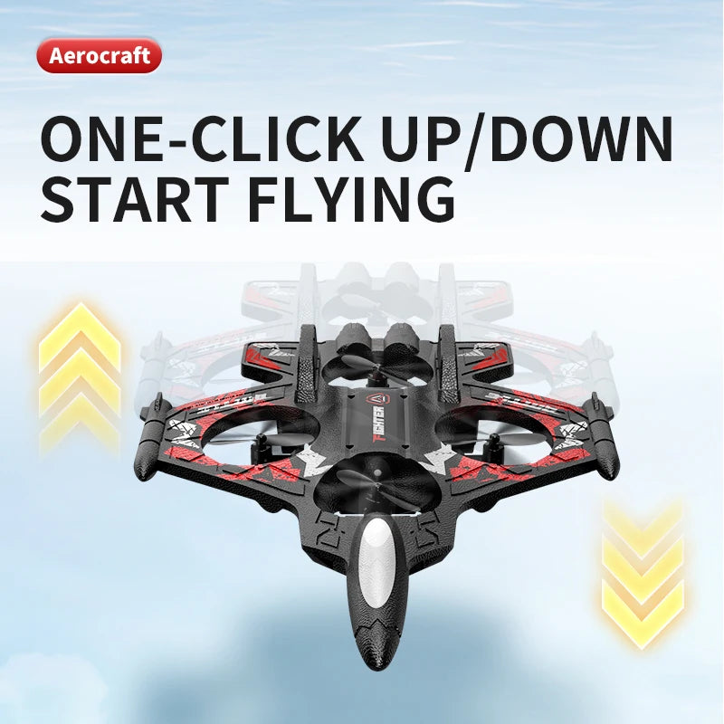 DWI 2025 D20S RC Plane Avoid Obstacles 2.4G Remote Control Aircraft EPP Foam Fighter with Gravity Sensing for Boys Kids gifts