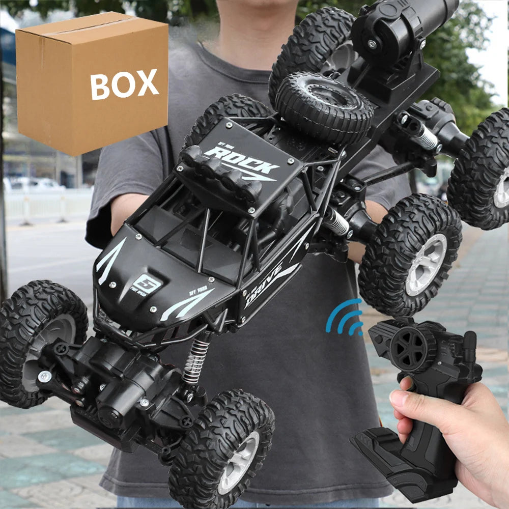 1: 18 Six Wheel Drive RC CAR Cross-country Climbing Spray Racing Car Remote Control Electric Car Fall Resistant Boy Toy Gift