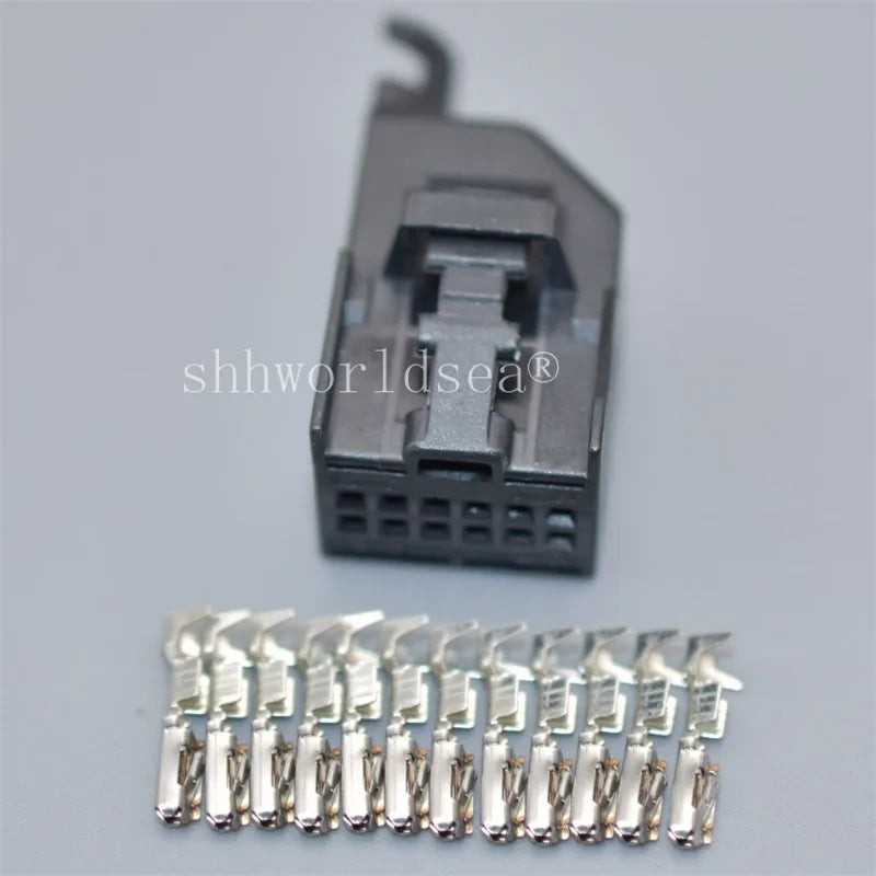 Shhworldsea 1Set 12 Pin 1-1534096-1 8E0972112A Automotive Wiring Cable Connector Auto Female Male Plug With Terminals
