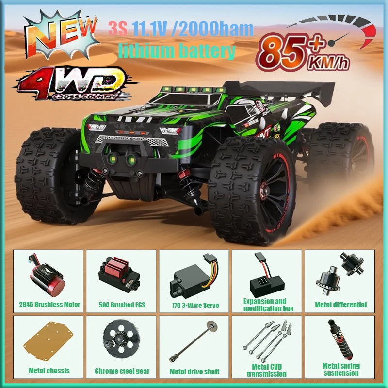 SG116 9522PRO 85KM/H High Speed ​​RC Car Brushless 4WD Off-Road Drift Remote Control Car 1:16 Professional Racing Cars vs SG116MAX