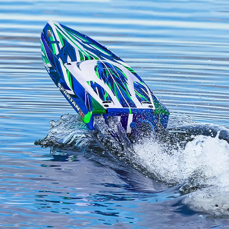 Traxxa Spartan Sr Sparta 1/10 Simulation Remote Control Electric Brushless Self Flipping Speedboat Model 103076-4/Trailer 10350