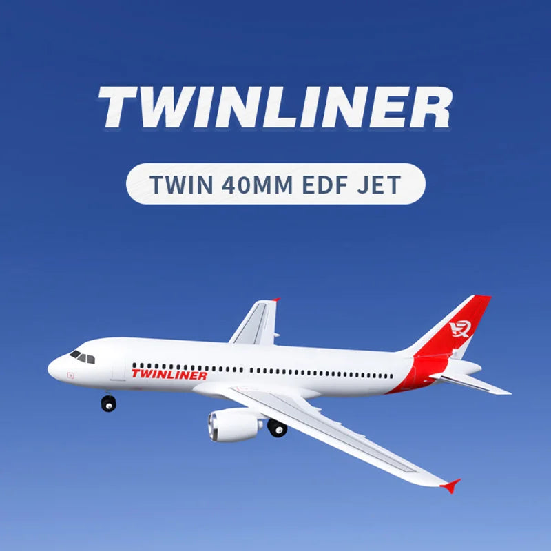 XFly Double 40mm J-32 Twinliner 4S Electric Ducted Simulate Passenger Aircraft Model Aircraft Remote Control Aircraft PNP J32