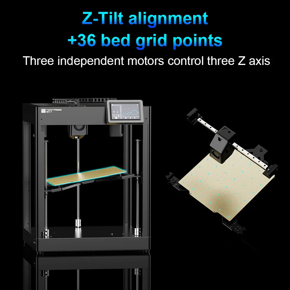 Twotrees SK1 3D Printer 700mm/s Klipper 3D Impresora CoreXY With Automatic Leveling Screen High Speed ​​Printing FDM 3D Printer