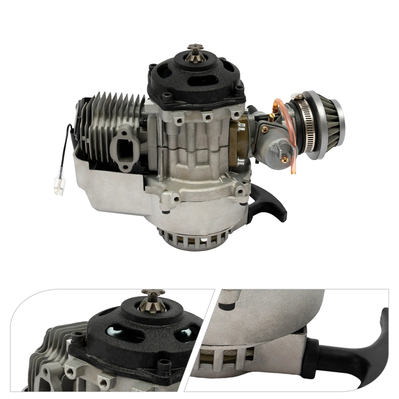 49CC 2Stroke Pull Start Engine Motor for Pocket Bike Mini Dirt Pit Bike Quad ATV