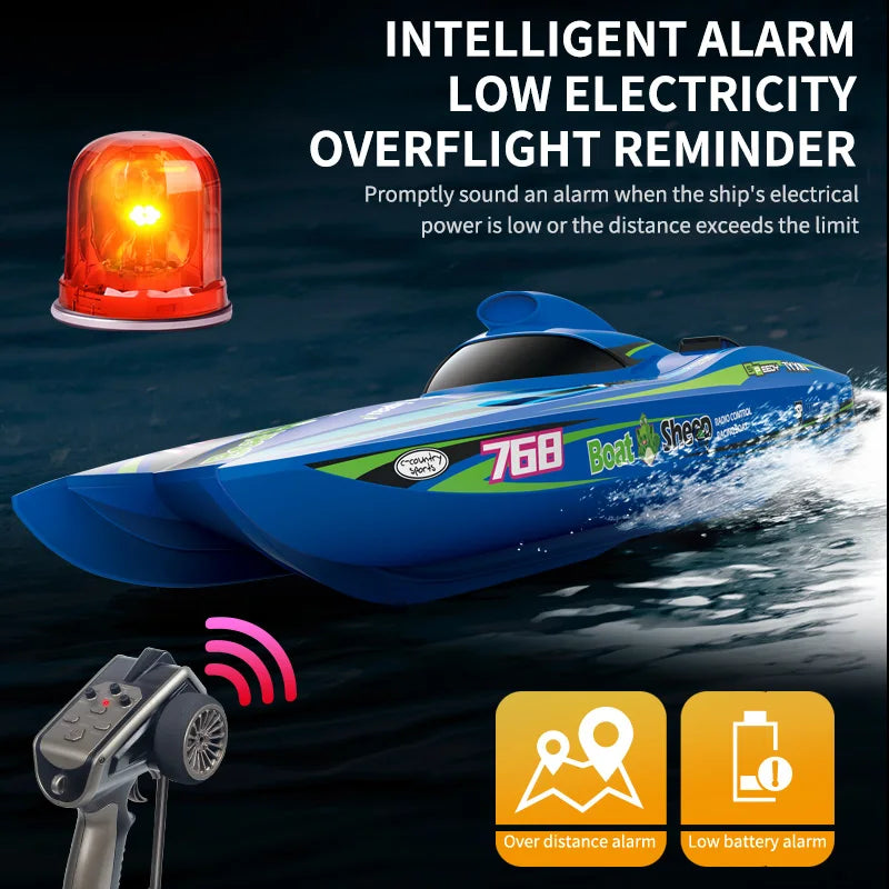 TX768 RC Boat 2.4G Brushless High Speed Remote Control Ship 30km/h Professional Speedboat Watercraft Toys for Children Boys Gift