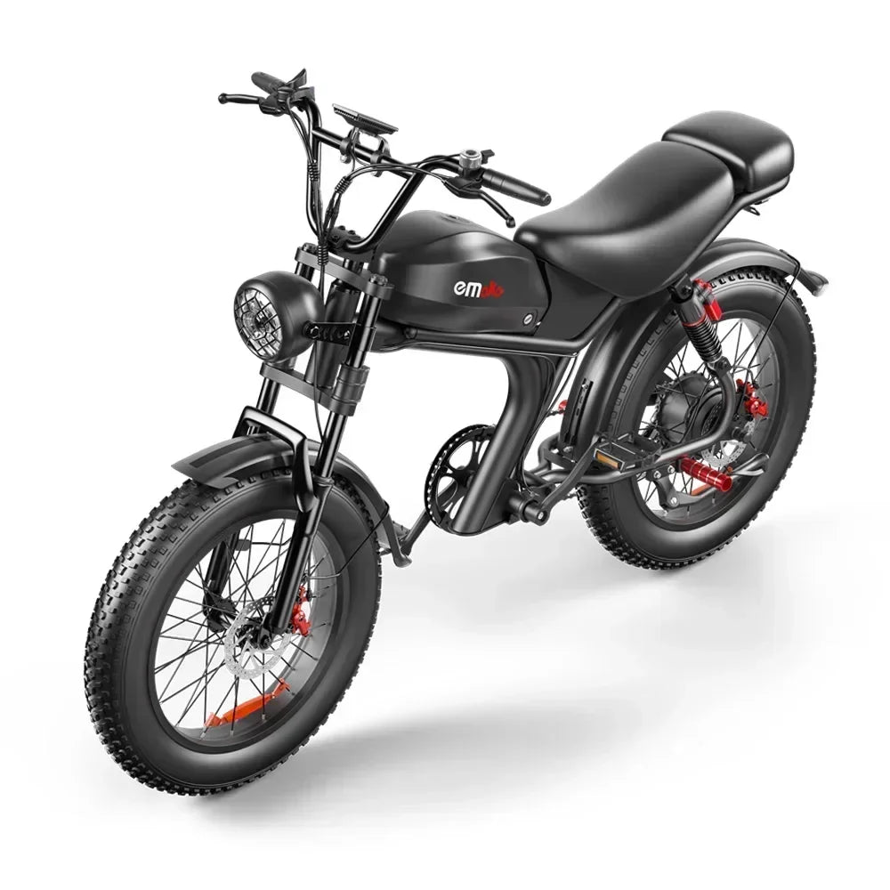 EMOKO C93 2000w dual motor 48V 23AH lithium battery adult Electric bicycle  20 inch fat tire mountain off-road Electric bike