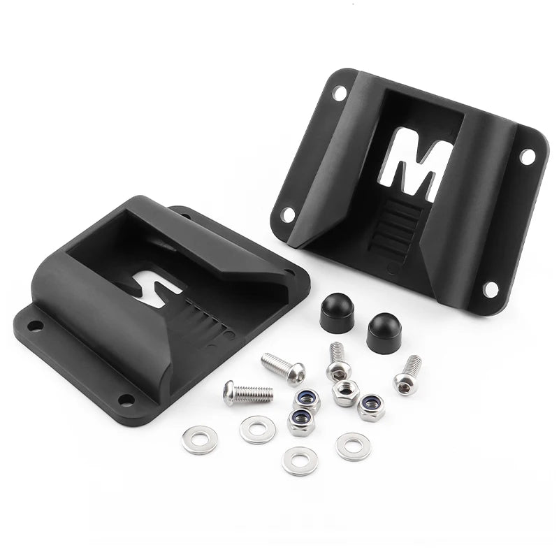 MUQZI for Brompton Bag Front Carrier Mount Adapter Bike Front Bag Block Carrier Bracket with Screws Folding Bike Accessories