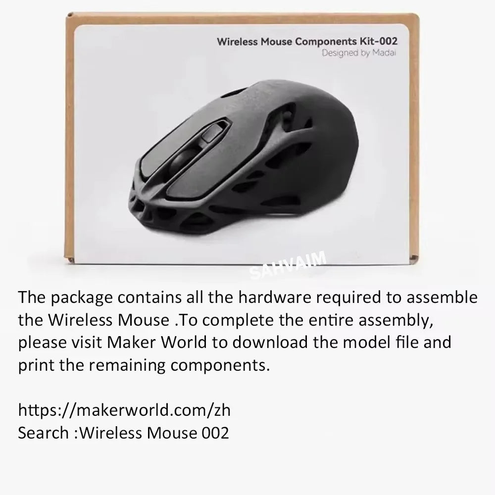 For Bambu Lab 3D Printing DIY Creative Model Computer Wireless Mouse Aviation Model Engine LED Light Kit 001 3D Printer Par