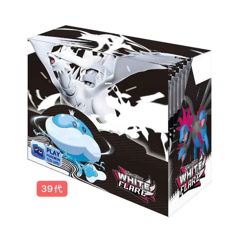 NEW 360PCS Pokemon Card White Flare Black Bolt Prismatic SPARKS Scarlet Violet 151 English Booster Battle Transaction Gift
