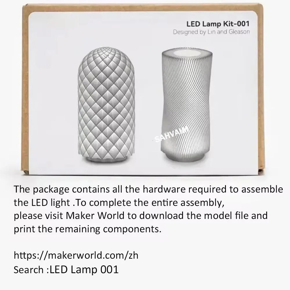 For Bambu Lab 3D Printing DIY Creative Model Computer Wireless Mouse Aviation Model Engine LED Light Kit 001 3D Printer Par