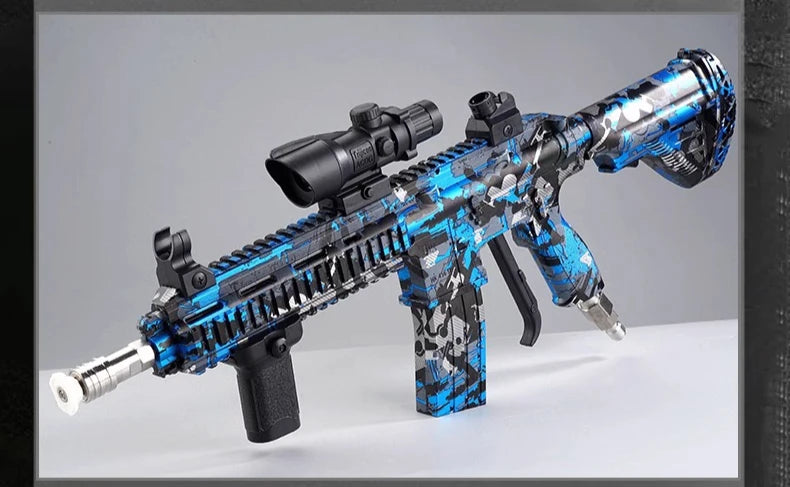 Various Sprinkler Heads Car Wash Water Gun M416 Style Fun Outdoor Cleaning Blaster High Pressure Spray Cool Gifts For Adults