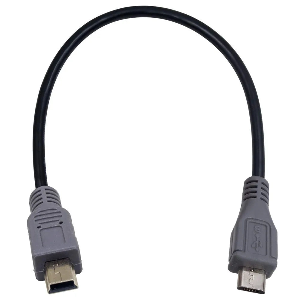 Hot sale Micro USB Male To Mini USB Male Data Adapter Converter Cable Cord Data Cable 25cm 50cm 100cm