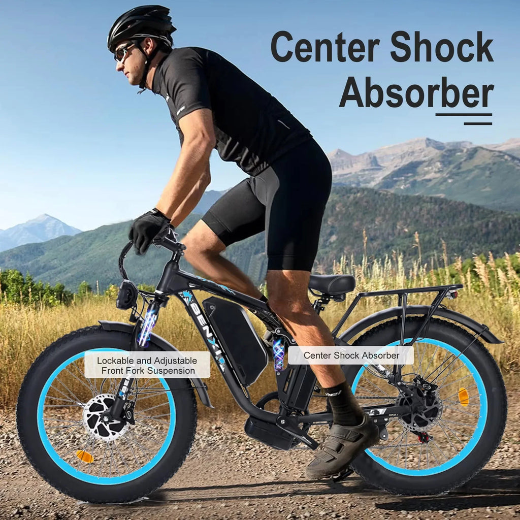 2025 New 24 Electric Bike 24 4.0'' Fat Tires 2000W Brushless Motor 55km h Max Speed 48V 23Ah Battery E-BIKE Electric Bicycle
