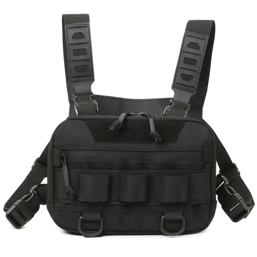 Fishing Chest Bag with Adjustable Straps Climbing Camping Backpack Multi-Pockets Travel Vest Backpack for Outdoor Sports