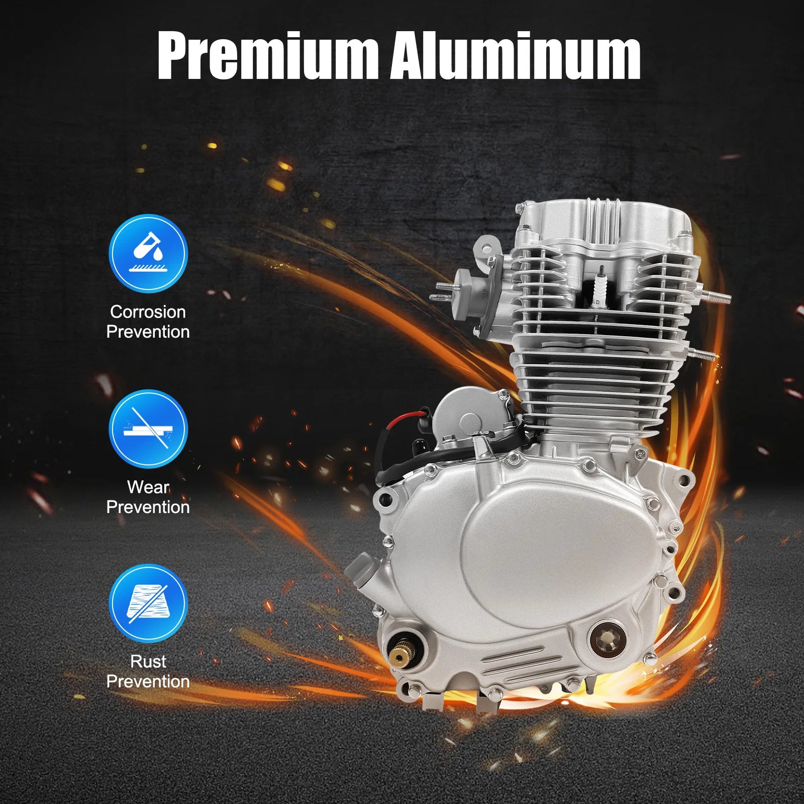 200cc 250cc Motorcycle Engine 4-Stroke Single Cylinder Engine Ideal for ATV with Enhanced Performance