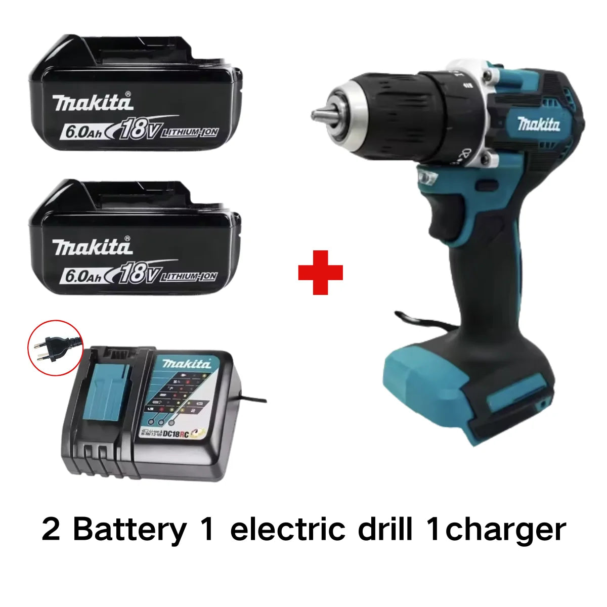 Original Makita DDF487 Cordless Driver Drill Brushless Electric Impact Screwdriver Rechargeable Power Tool 18V With battery