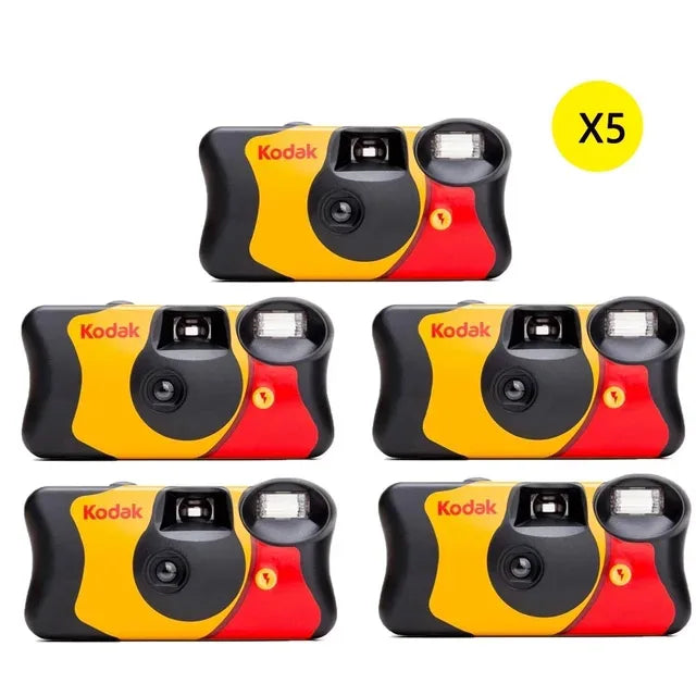 1-5 Pcs Original Kodak FunSaver Single Use Camera With Flash Disposable Point-and-Point Film Cameras 27 Sheets 39 Sheets