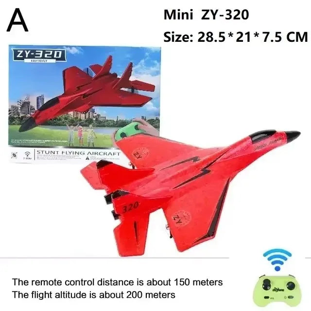 ZY525 Water Remote Control Small Aircraft for Boys and Children Toys Fixed Wing Aircraft Model Water, Land, and Air Aircraft j20