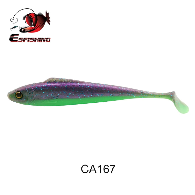 ESFISHING Fishing Lures New Kauli Shad 135mm 160mm Soft Bait Tackle Swimbait Isca Artificial Wobbler Bass