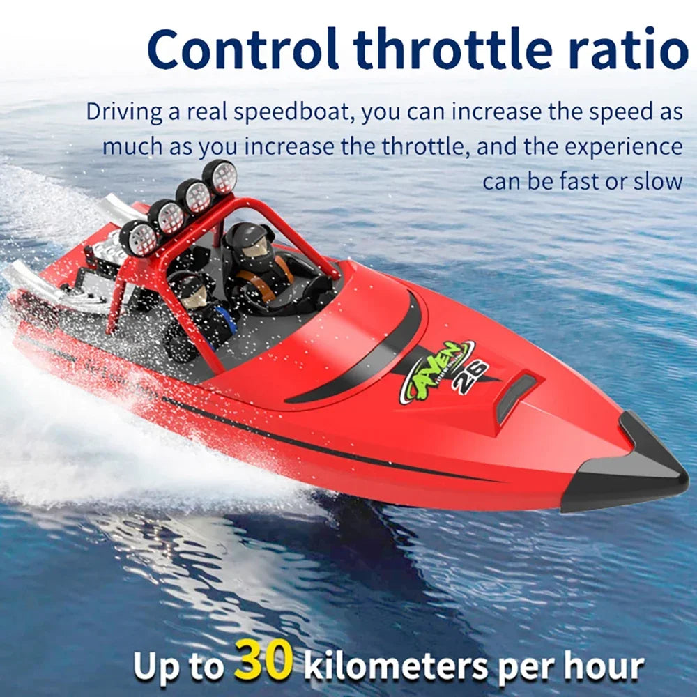 TY725 RC Boat TURBOJET PUMP High-Speed ​​Remote Control Jet Boat Low Battery Alarm Function Adult Children Toys Gift