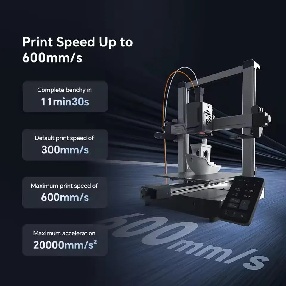 ANYCUBIC Kobra 3 V2 Combo 8 Color FDM 3D Printer 600mm/s Fast Speed Active Filament Drying Auto Leveling 255*255*260mm Size