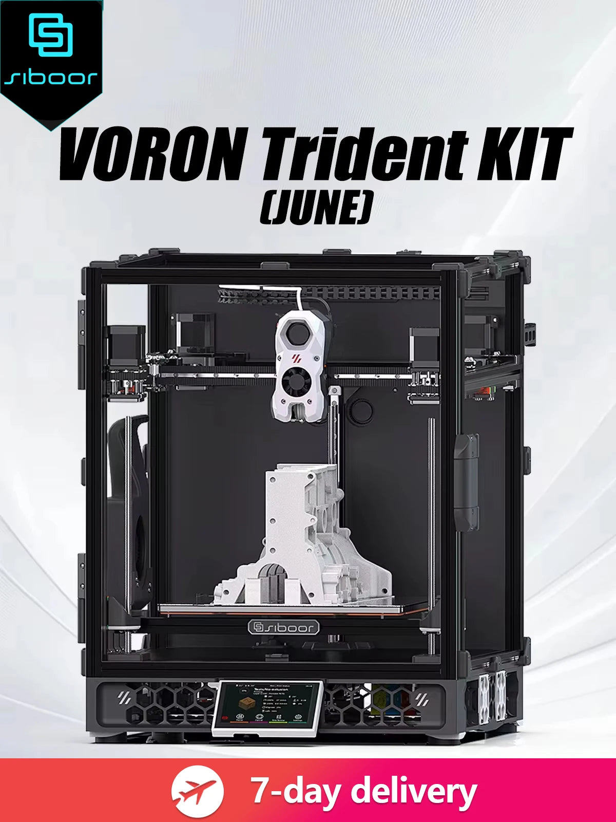 Voron Trident SIBOOR [June] CNC Metal Structure 4AWD CoreXY 3D Printer Upgraded Stealthburner DIY 3D Printer Full Kits