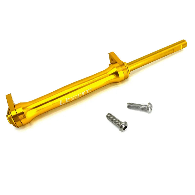 Litepro Easywheel & Extension Rod For Brompton Folding Bike Rear Cargo Rack Bearing Easy Wheel Telescopic Bar Aluminum Alloy