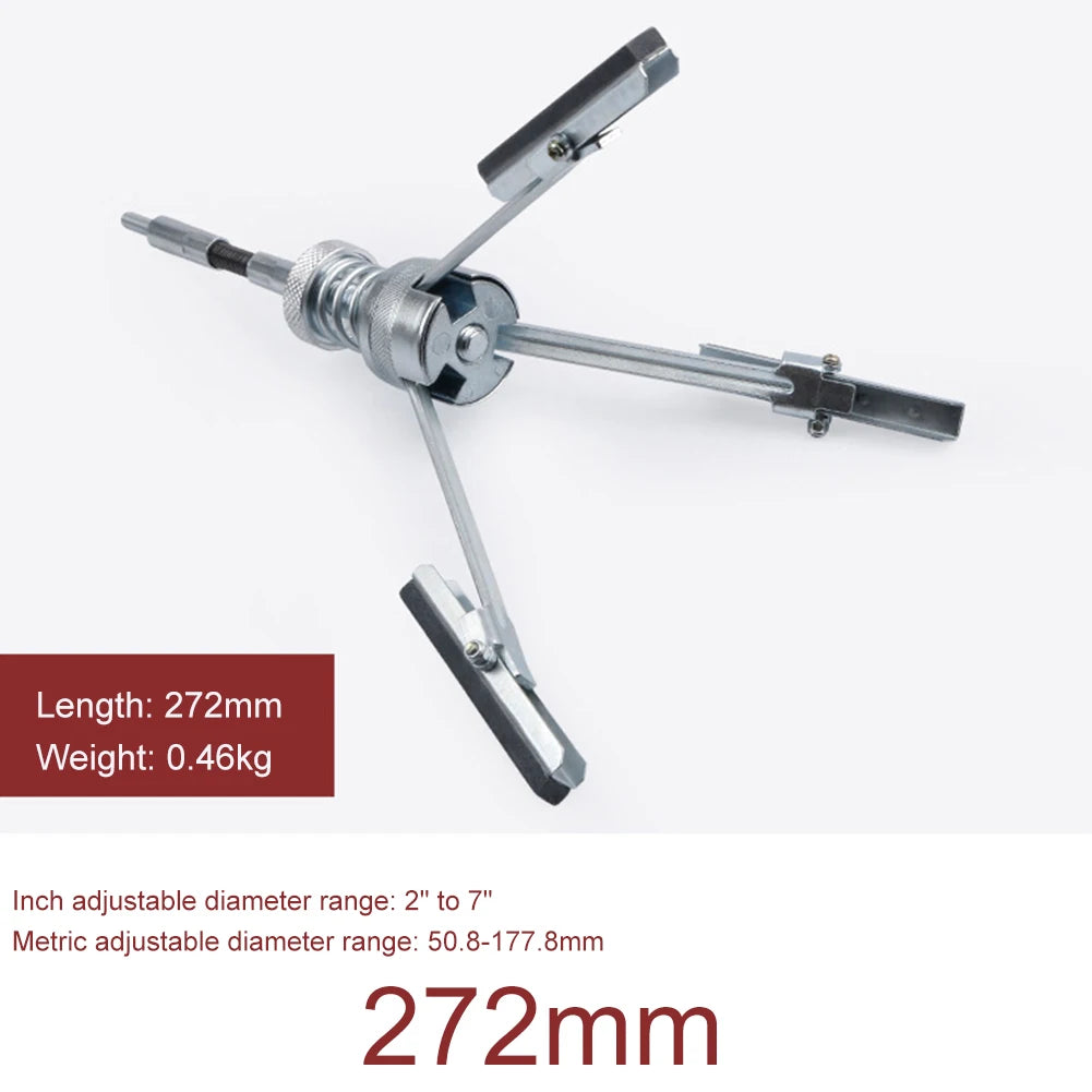 51-177mm Three-jaw Cylinder Sander Inner Diameter Grinder Steel Car Engine Brake Cylinder Bore Hone Tool Flexible Shaft Honing