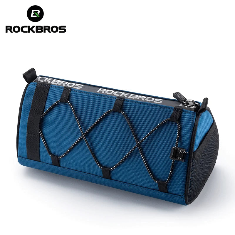 ROCKBROS Bike Handlebar Front Bag Large Capacity Bicycle Front Storage Bag Portable Shoulder Bag Multi-purpose Cycling Accessory