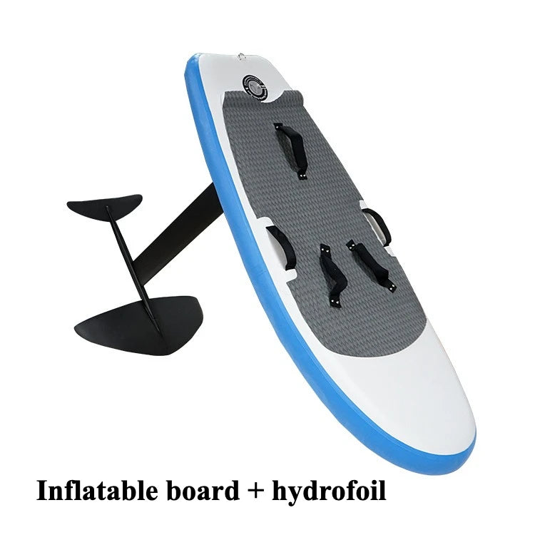 Unpowered Carbon Fiber Hydrofoil SUP Paddle Board with Wind Wing, Stand-Up Board Ocean/Lake Cruising, Efficient Sailing