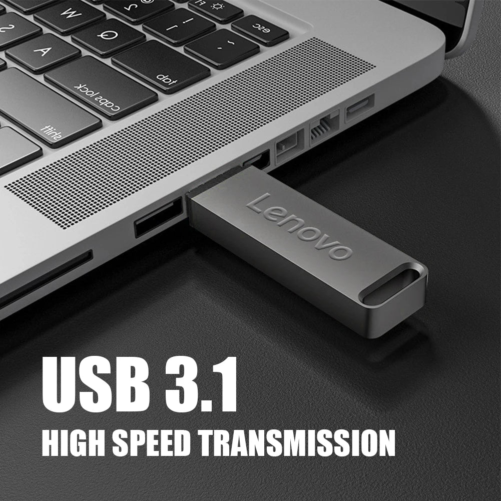 Lenovo Metal 64TB U Disk Flash Drive USB 3.0 High Speed ​​File Transfer 16TB 8TB Ultra-large Capacity Waterproof Mechanical Style