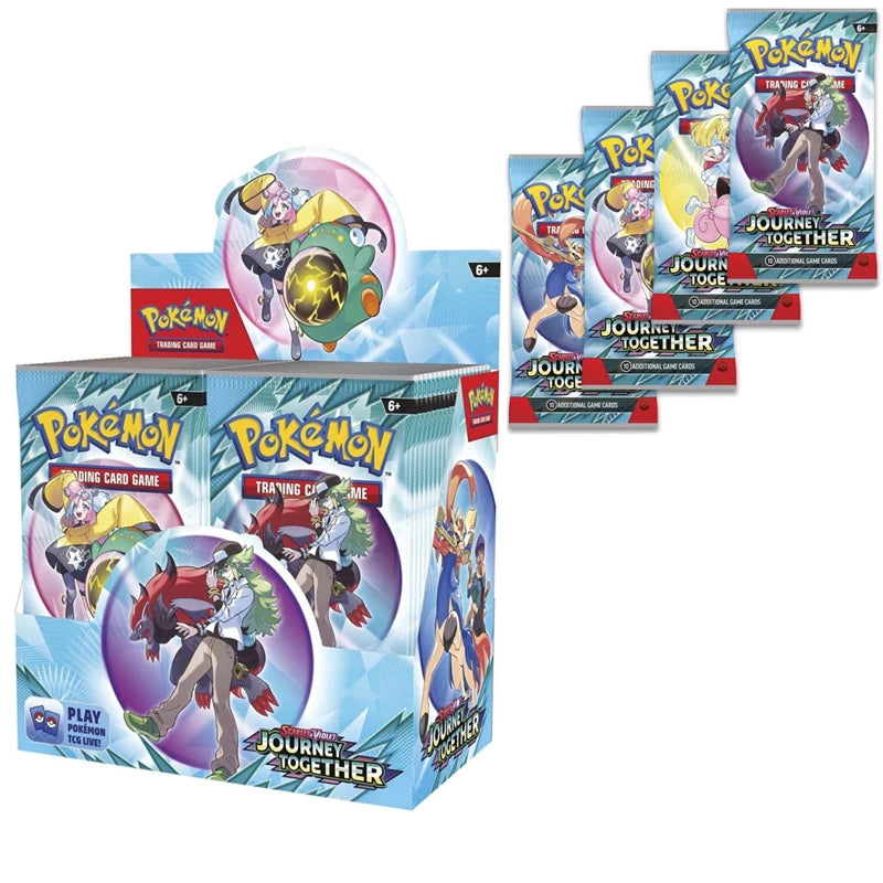 360 Pcs Pokemon Card Journey Together Prismatic Evolutions 151Ultra Prism English Booster  Stellar Crown Battle Transaction Card