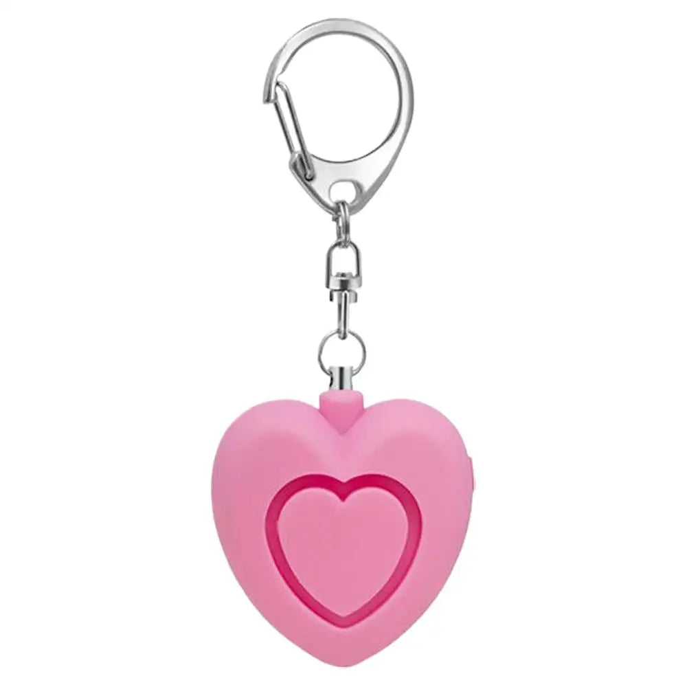 Heart-shaped Portable Emergency Girl Women Security Alarms  Self Defense Alarm Safety Loud Keychain Emergency Alarm Anti-wolf