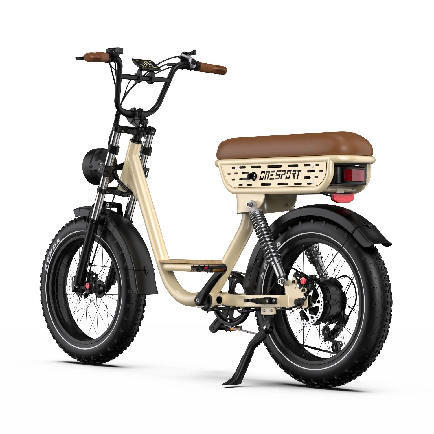 ONESPORT W77 Electric Bicycle 500W 48V 18Ah Lithium Battery E-Bike for Adults 20*4 Wide Tires Urban Commuting Electric Vehicle