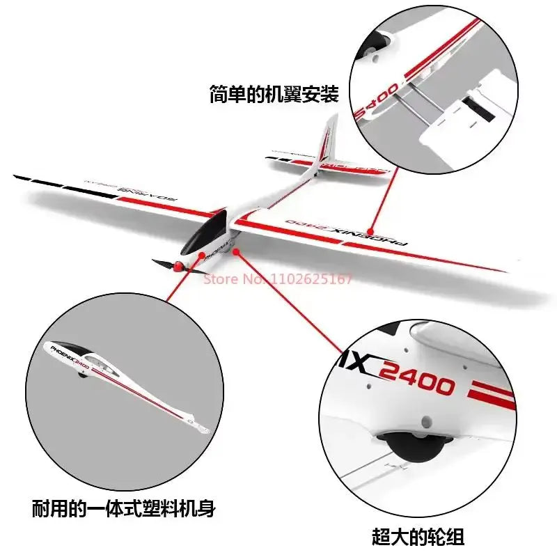 VOLANTEXRC New Remote Controll Aircraft Pnp 6ch Wingspan Of 2 Meters Fixed Wing Aircraft Rc Glider Model Rc Airplane Boys Gift