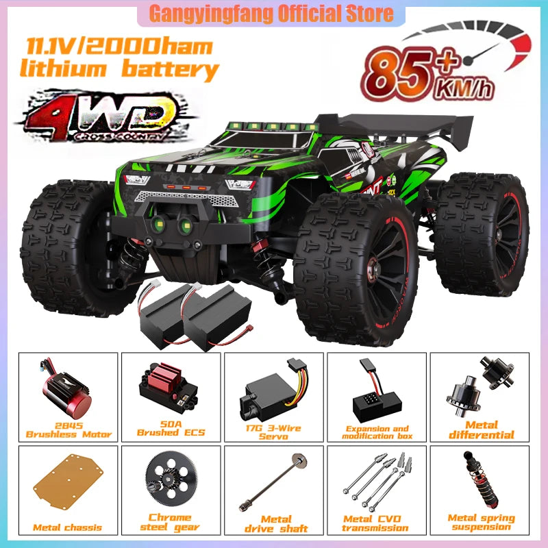 SG116 9522PRO 85KM/H High Speed ​​RC Car Brushless 4WD Off-Road Drift Remote Control Car 1:16 Professional Racing Cars vs SG116MAX
