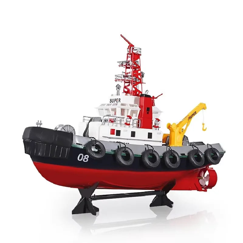 Hot Selling Remote Control Rc Ship Simulation Fire Boat With Spray Water Model High-Speed And Ultra Long Endurance Rescue Boat