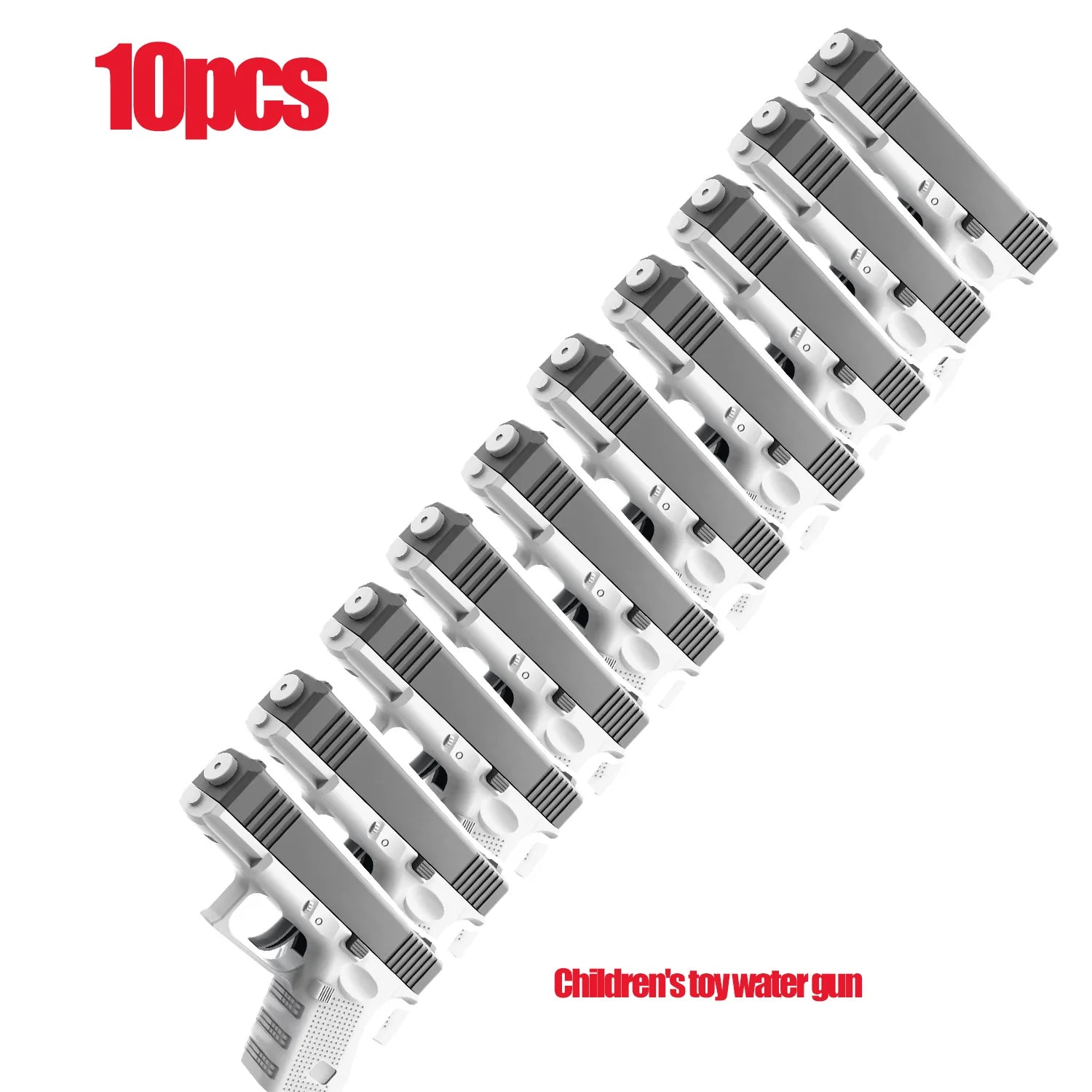 GOWKE 10PCS New Water Gun NON Electric Pistol Shooting Toy Full Automatic Summer Beach Toy For Kids Children Boys Girls Adults